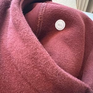 Lululemon Scuba Oversized 1/2 Zip Hoodie - Red Merlot
